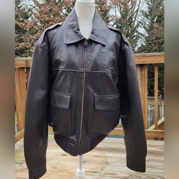 Leather Bomber Jacket - Picture 1 of 6